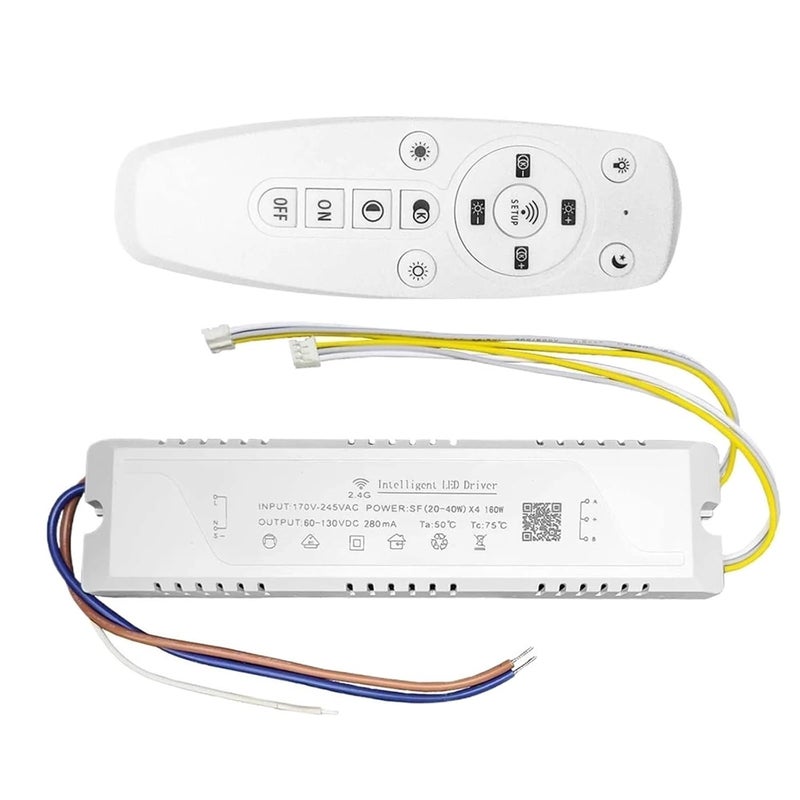 220V 2 4G Intelligent LED Driver For Dual Color Strips Bars 20 40W 40 60W Chandelier Repair Parts - Image 1